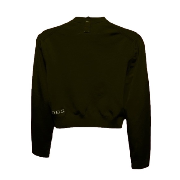 SOLD Marc Jacobs The Cropped Cardigan with Button Placket & Side White Lettering - Picture 8 of 16